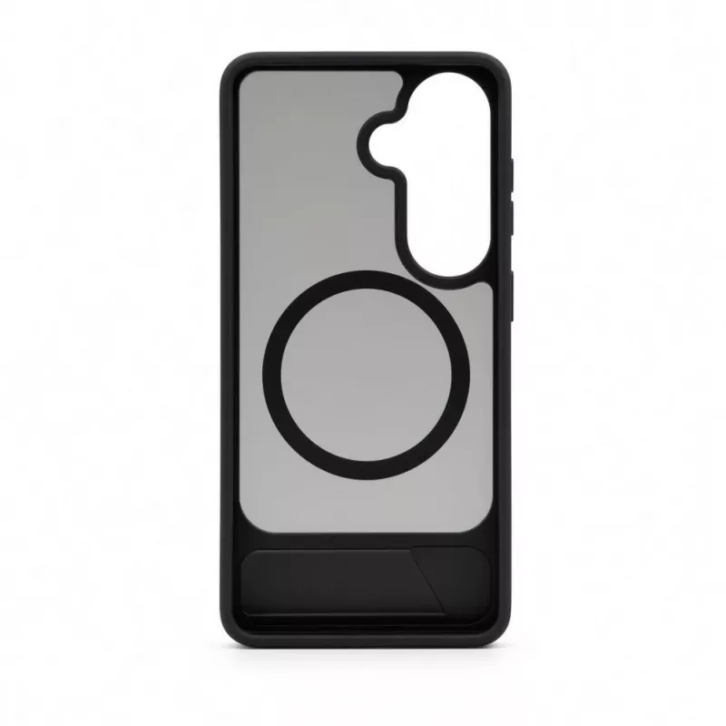 Evelatus Samsung Galaxy S26 Rubber Coated MagSafe With Stand Case Black