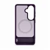Evelatus Samsung Galaxy S26 Rubber Coated MagSafe With Stand Case Purple