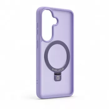 Evelatus Samsung Galaxy S26 Shield Case With MagSafe & Stand Matte Ring Lavender Purple