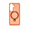 Evelatus Samsung Galaxy S26 Shield Case with MagSafe & Stand Matte Ring Orange