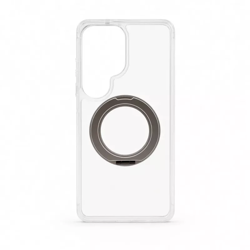 Evelatus Samsung Galaxy S26 Ultra Hybrid Case with MagSafe PC+TPU 360 Metal Stand Transparent