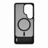 Evelatus Samsung Galaxy S26 Ultra Rubber Coated MagSafe Case with Stand - Black