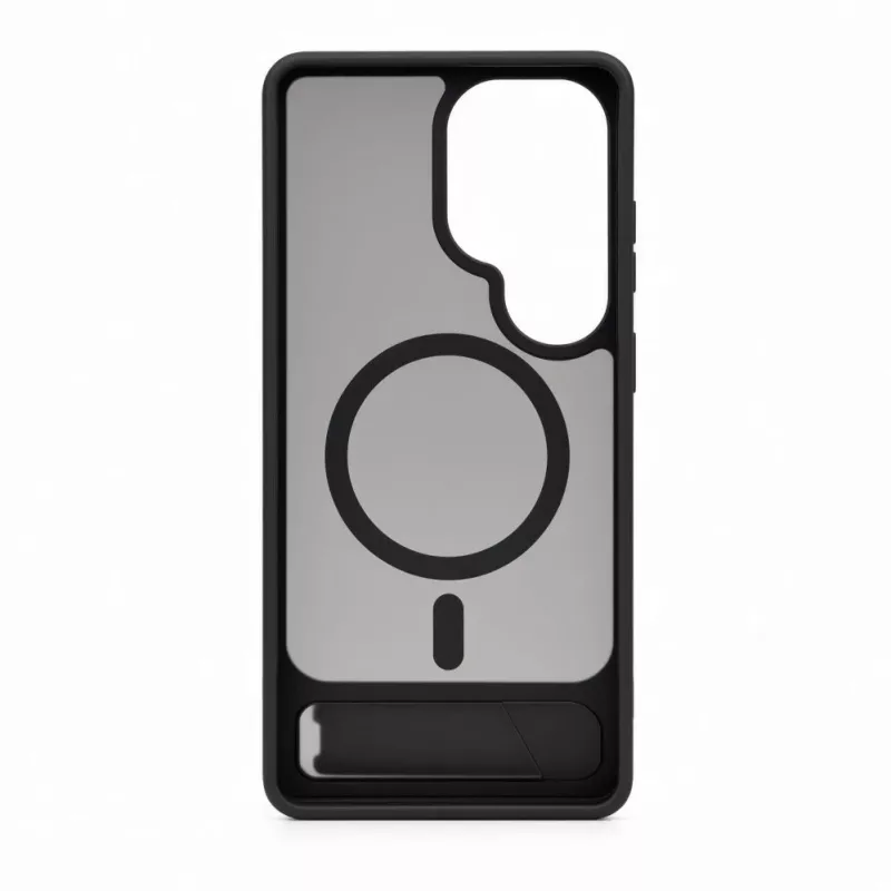 Evelatus Samsung Galaxy S26 Ultra Rubber Coated MagSafe Case with Stand - Black