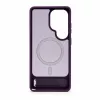 Evelatus Samsung Galaxy S26 Ultra Rubber Coated MagSafe Case with Stand - Purple