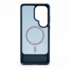 Evelatus Samsung Galaxy S26 Ultra Rubber Coated MagSafe With Stand Case Navy Blue
