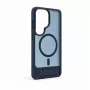 Evelatus Samsung Galaxy S26 Ultra Rubber Coated MagSafe With Stand Case Navy Blue
