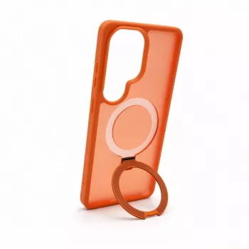 Evelatus Samsung Galaxy S26 Ultra Shield Case with MagSafe & Stand Matte Ring Orange