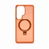 Evelatus Samsung Galaxy S26 Ultra Shield Case with MagSafe & Stand Matte Ring Orange