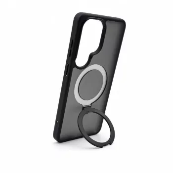 Evelatus Samsung Galaxy S26 Ultra Shield Case with MagSafe & Stand Matte Ring Black