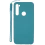 Evelatus Soft Touch Silicone Case with Strap for Xiaomi Redmi Note 8 / Redmi Note 8 2021 - Blue
