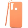 Evelatus Soft Touch Silicone Case with Strap for Xiaomi Redmi Note 8 / Redmi Note 8 2021 - Pink