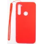 Evelatus Soft Touch Silicone Case with Strap for Xiaomi Redmi Note 8 / Redmi Note 8 2021 - Red