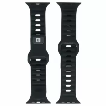 Evelatus Sport Silicone Loop Band for Apple Watch 42/44/45/49mm Black