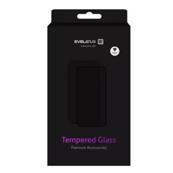EVELATUS Tempered Glass Screen Protector for Huawei Y5P 2020, 2.5D Full Cover, Japan Glue, Anti-Static, 9H Hardness, Clear