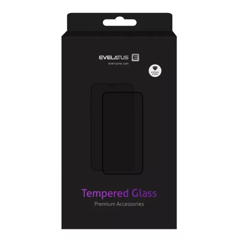 Evelatus Xiaomi Redmi 6 0.33mm Flat Clear Tempered Glass Screen Protector with Japan Glue, Anti-Static