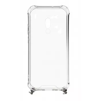 Evelatus Xiaomi Redmi 8 Silicone Transparent with Necklace TPU Strap Space Gray