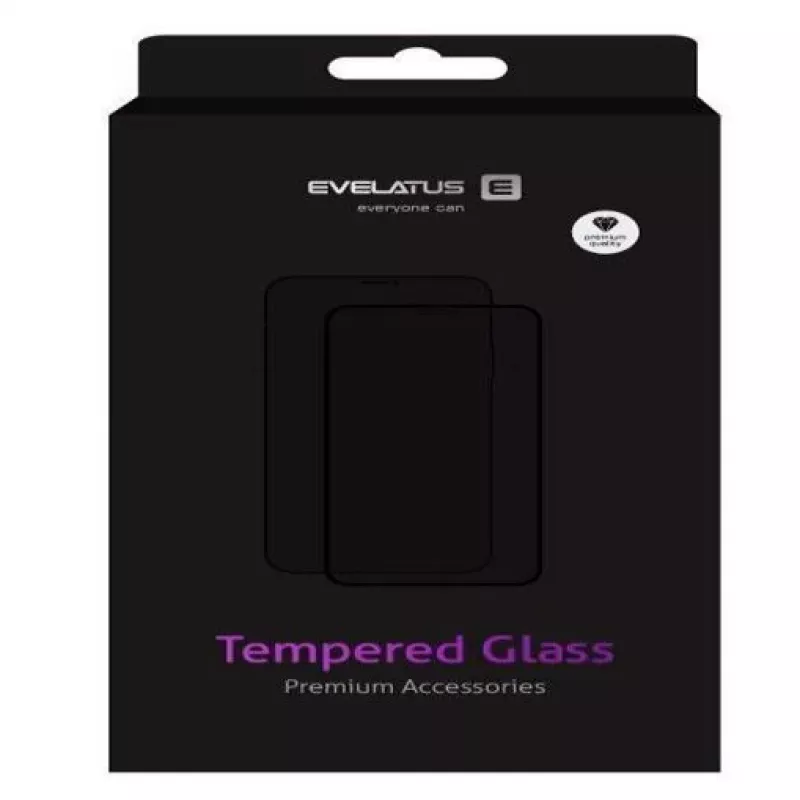 Evelatus Xiaomi Redmi 9 0.33mm Flat Clear Tempered Glass Screen Protector with Japan Glue, Anti-Static