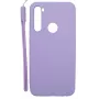 Evelatus Xiaomi Redmi Note 8 / Redmi Note 8 2021 Soft Touch Silicone Case with Strap Purple