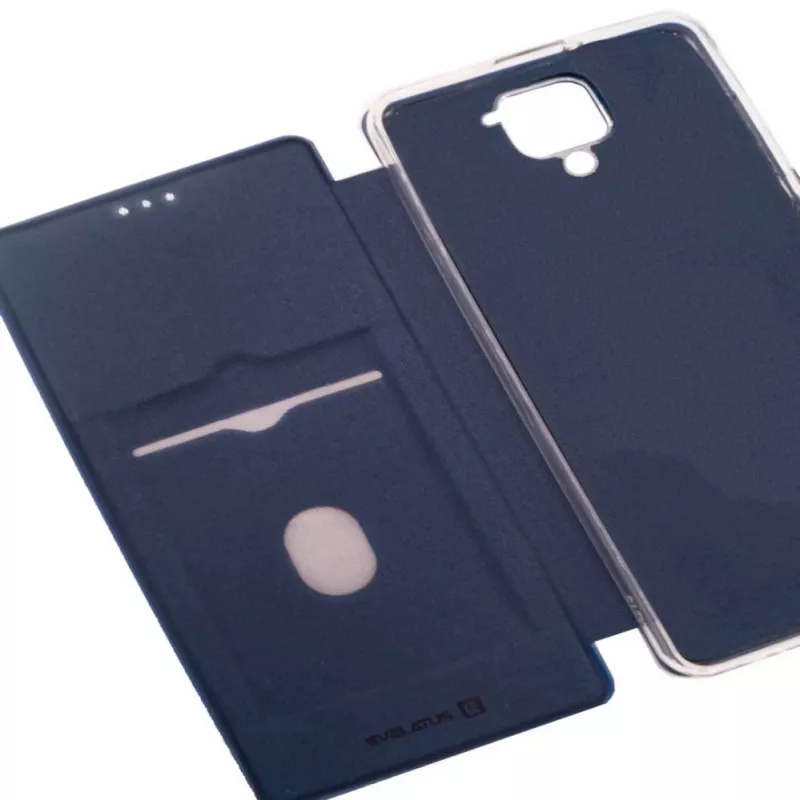 Evelatus Xiaomi Redmi Note 9 Book Case Dark Blue
