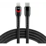 everActive CBB-1CIR USB-C to Lightning RGB LED Cable 1m 27W PD Black