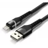 everActive CBB-1IBR USB-A to Lightning RGB LED Braided Cable 1m 2.4A Black