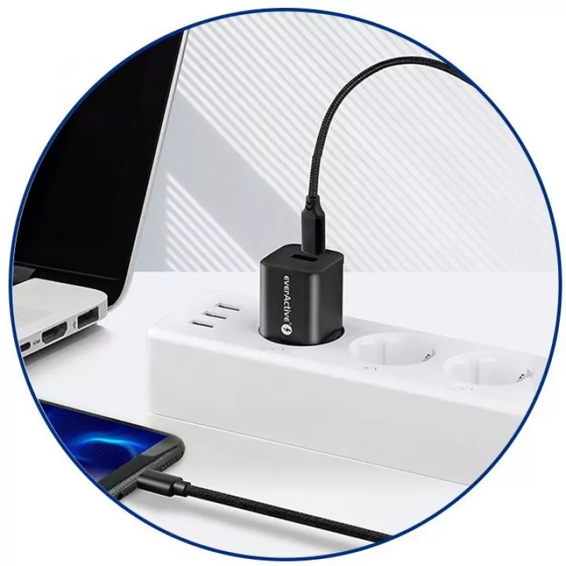 everActive CBB-1PD5 USB-C to USB-C Cable 100W PD 5A 1m