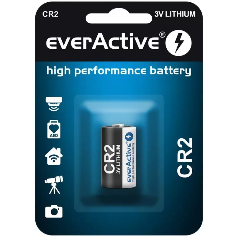 everActive CR2 Lithium Battery 3V 850mAh (1-Pack Blister)