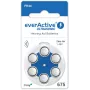 everActive ULTRASONIC 675 Zinc-Air Hearing Aid Batteries PR44 (6-Pack Blister)