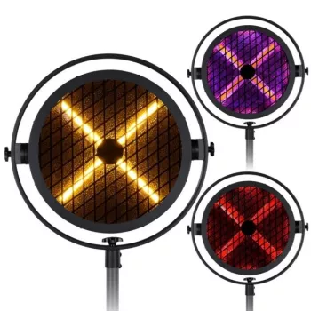 EVOLIGHTS LUMEN X V2 100W Moving Head Spot with 3-Facet Prism, 7-Color Wheel, Rotating Gobos, DMX512