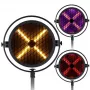 EVOLIGHTS LUMEN X V2 100W Moving Head Spot with 3-Facet Prism, 7-Color Wheel, Rotating Gobos, DMX512
