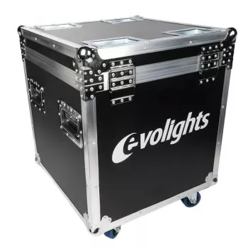 EVOLIGHTS LUMENO CASE 2IN1 Transport Case for 2x LUMENO LED PAR Lights, Flight Case with Wheels