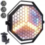 EVOLIGHTS LUMENO Retro Vintage Stage Lighting - 100W COB LED + RGB SMD LEDs, DMX, Sound-Active