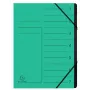 Exacompta Expanding File 7 Compartments Green