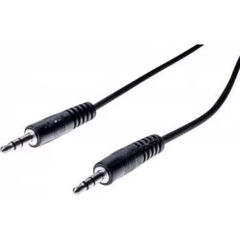 EXERTIS CONNECT 20m 3.5mm Stereo Jack Audio Cable, Male to Male, Black 108572
