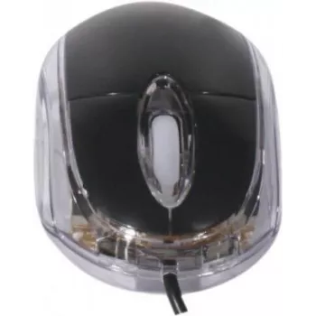 Exertis Connect 320300 Ambidextrous USB Optical Mouse, 800 DPI, Black