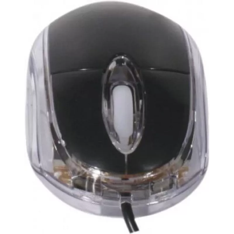 Exertis Connect 320300 Ambidextrous USB Optical Mouse, 800 DPI, Black