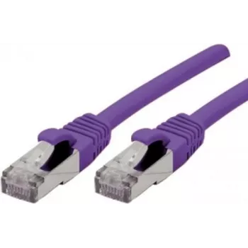 Exertis Connect 858516 Cat6a S/FTP Patch Cable, 1m, Violet, RJ45, 10Gbps, 500MHz