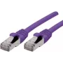 Exertis Connect 858516 Cat6a S/FTP Patch Cable, 1m, Violet, RJ45, 10Gbps, 500MHz