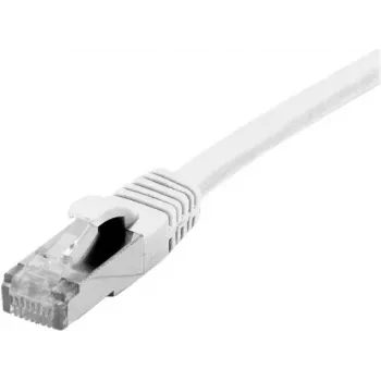 EXERTIS CONNECT Cat. 6 F/UTP Patch Cable, PoE, Halogen-Free, White, 0.5 m, Snagless 850883