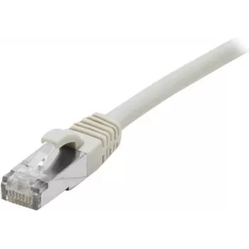EXERTIS CONNECT Cat 6A S/FTP Patch Cable, 0.5m, Grey, Slim Strain Relief 858403