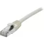 EXERTIS CONNECT Cat 6A S/FTP Patch Cable, 0.5m, Grey, Slim Strain Relief 858403