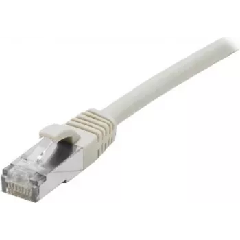 EXERTIS CONNECT Cat 6A S/FTP Patch Cable, 3 m, Grey, LSZH, Slim Strain Relief, 10 Gbps 858407