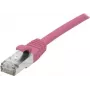 EXERTIS CONNECT Cat.6A S/FTP Patch Cable, Pink, 7.5 m, LSZH, 10 Gbps, RJ45 854381