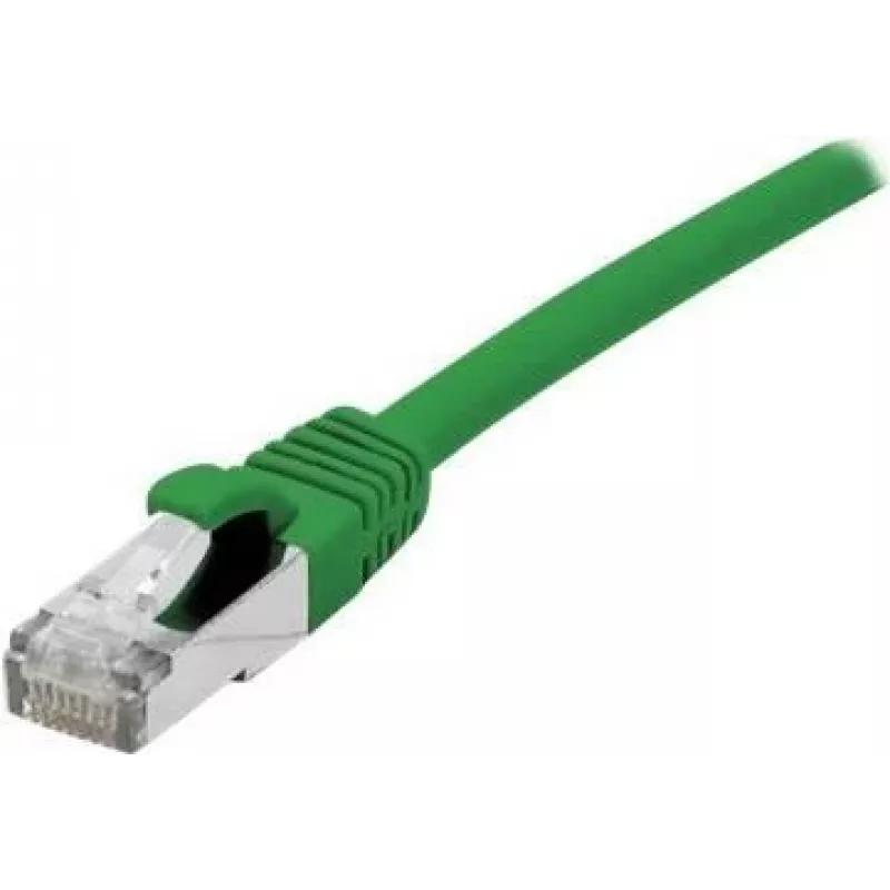 EXERTIS CONNECT Cat.6A S/FTP PiMF Patch Cable, 2m, Green, LSZH, 10Gbps, RJ45 858619