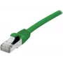 EXERTIS CONNECT Cat.6A S/FTP PiMF Patch Cable, 2m, Green, LSZH, 10Gbps, RJ45 858619