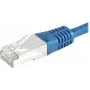 EXERTIS CONNECT Cat6 S/FTP PiMF Patch Cable, Blue, 0.7 m, Slim Snagless Boot 856841