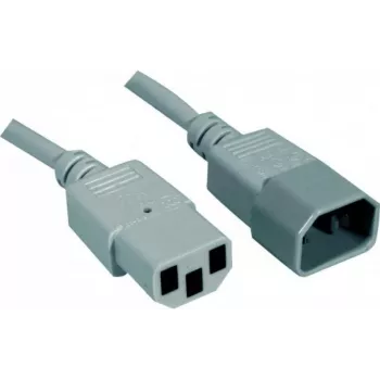 EXERTIS CONNECT IEC C14 to C13 Power Extension Cable, 1.8 m, Grey, 10 A/250 V, H05VV-F 0.75 mm² 808140