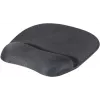 EXERTIS CONNECT Mouse Pad with Gel Wrist Rest, Black, 250 x 200 mm, Non-slip Base, Stitched Edges 190469