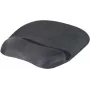 EXERTIS CONNECT Mouse Pad with Gel Wrist Rest, Black, 250 x 200 mm, Non-slip Base, Stitched Edges 190469