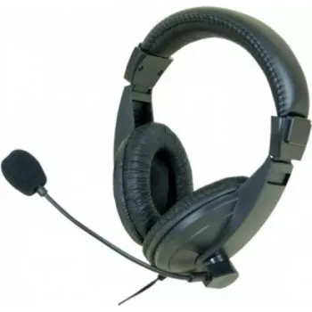 Exertis Connect Over-Ear Wired Headset with Microphone - Black (059203)